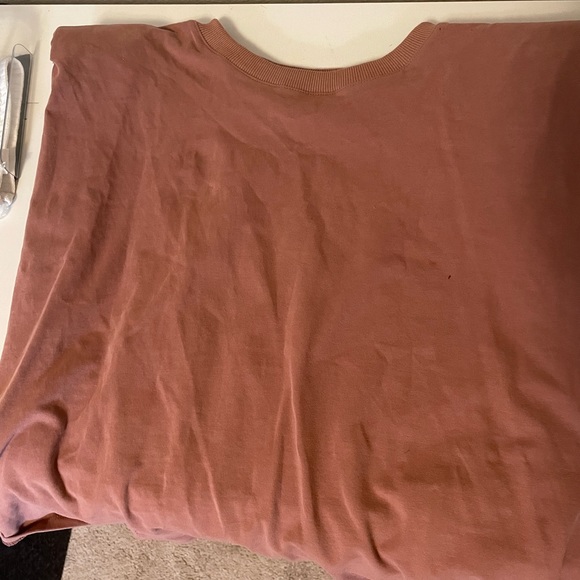Blanc Clothing Sleeveless Top Dusty Rose / Mauve Crew Neck Shoulder Padded - Picture 3 of 5